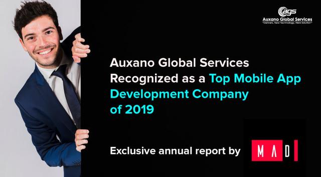 Auxano Global Services Gets Recognized As A Top Mobile App Development Company By MobileAppDaily