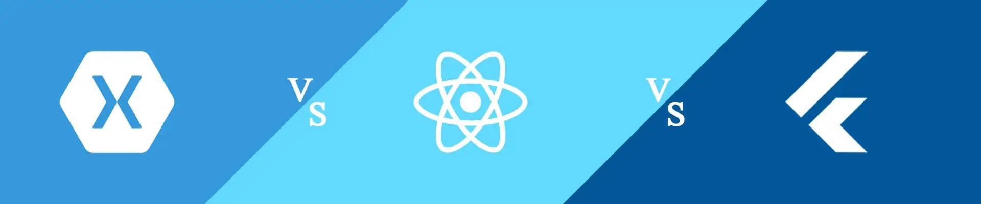 Xamarin Vs React Native Vs Flutter Banner