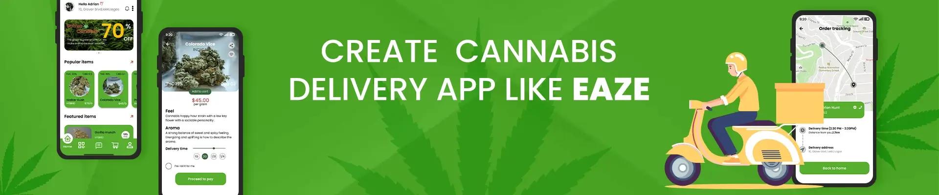 How To Create A Cannabis Delivery App Like Eaze?